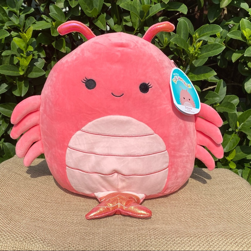 SHRIMP “Simone” Coral Squishmallow 11” NWT